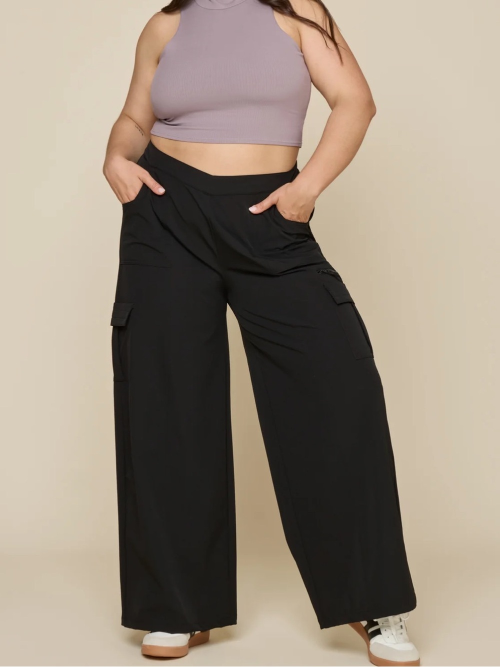 Popflex Y2K Cargo Pant - Black
